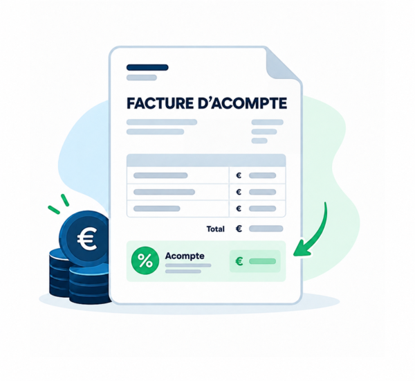 Facture d'acompte Unpaid